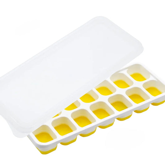 14 Grid Cube Tray Silicone Mold Square Ice Cube Tray Mold Ice Cube Maker Non-Toxic Durable Bar Pub Wine Ice Blocks Maker